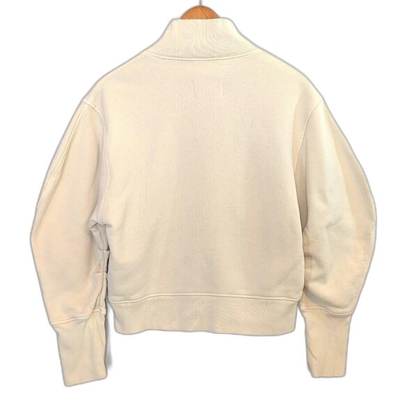Citizens Of Humanity | Melina Cotton Mockneck Collared Sweatshirt Beige Cream XS - Picture 8 of 12